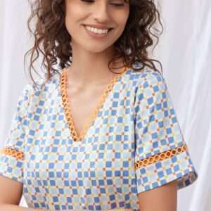 Lords x Lilies Dames Pyjama, mozaïekprint