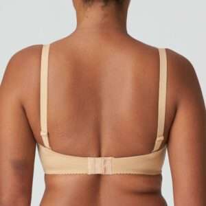 SATIN cognac strapless bh zonder mousse
