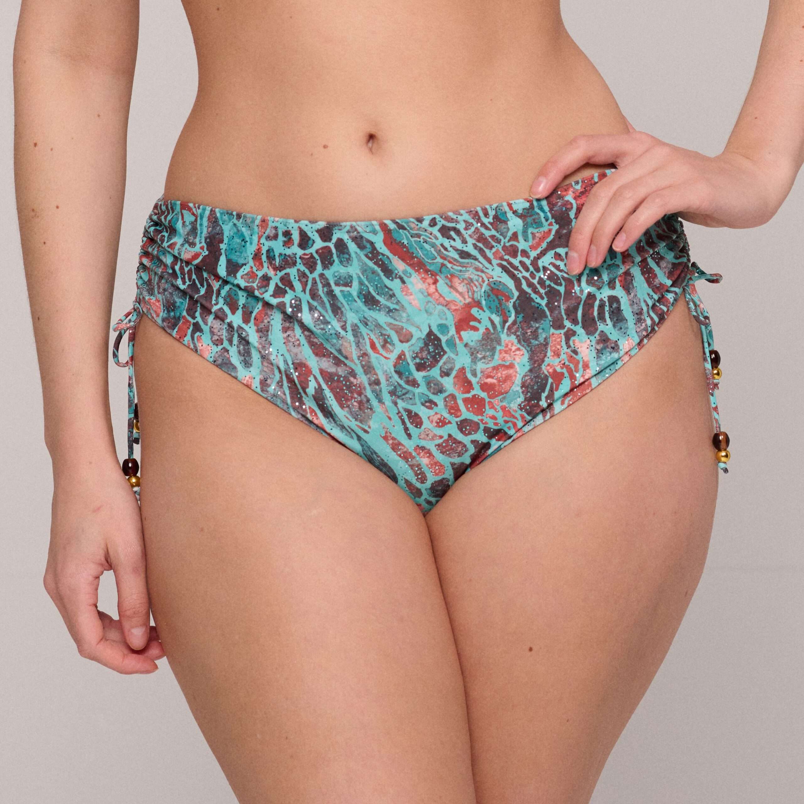 RIYAD Turquoise Seas bikini tailleslip met koordjes (enkel als setje)