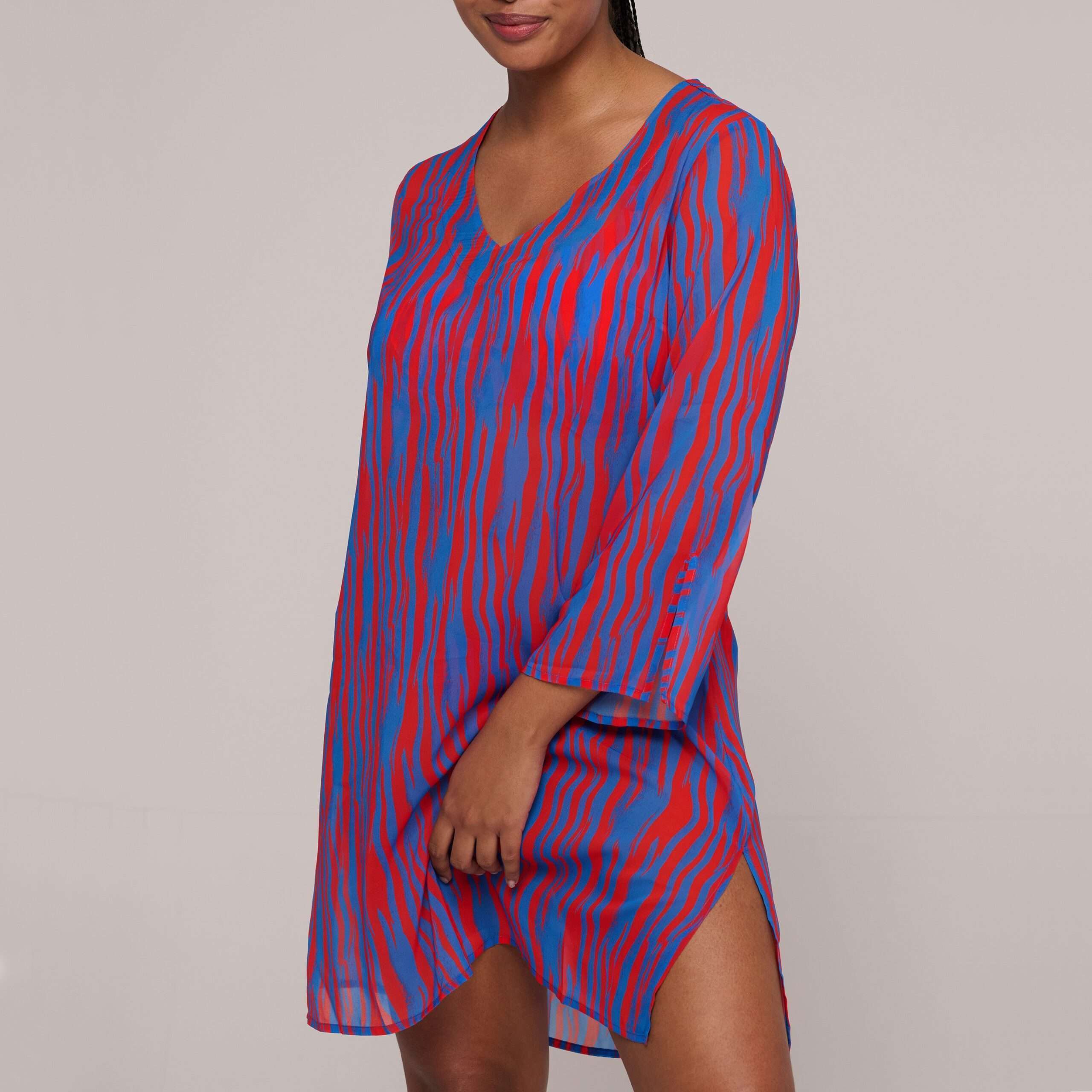 SKUDAI Wild stripes badmode caftan