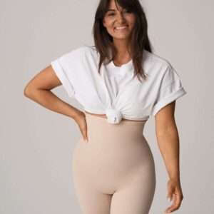 PERLE caffé latte corrigerende slip met pijpjes