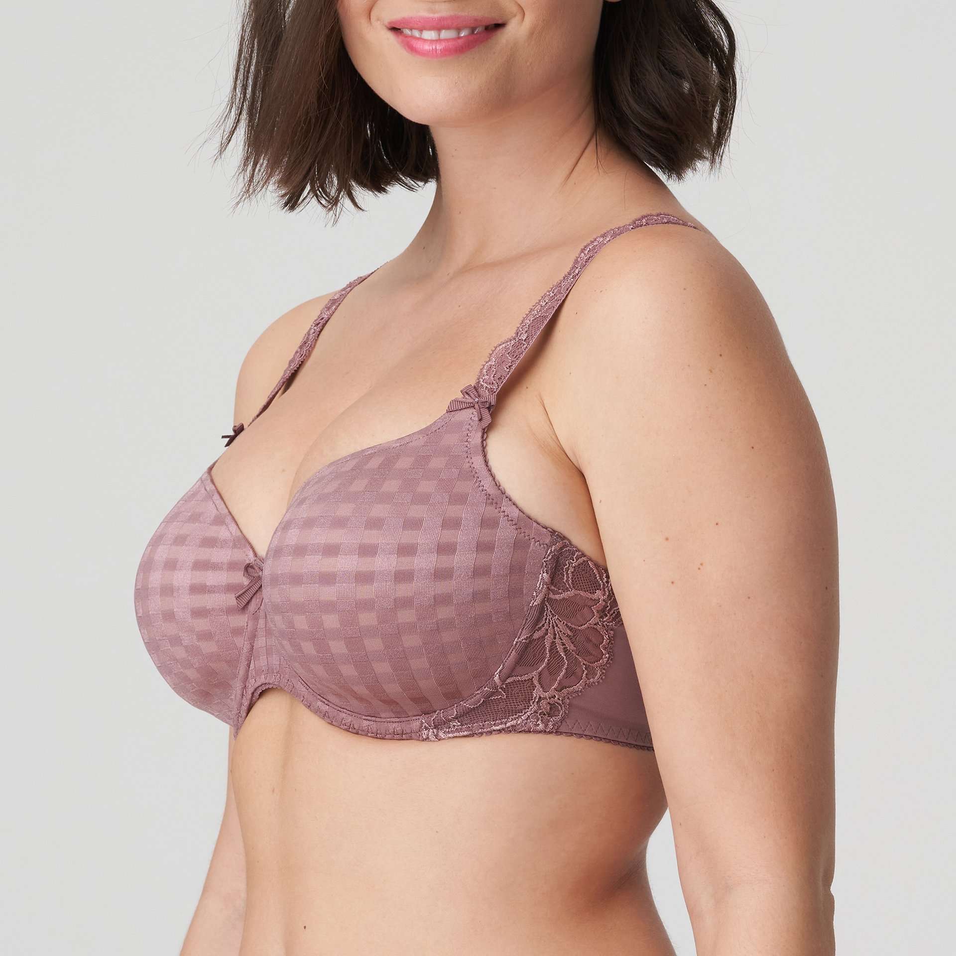 MADISON satin taupe mousse bh hartvorm