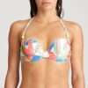 TARIFA Tropical blossom bikini diep decol. met mousse LET OP >> enkel als setje te koop