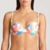 TARIFA Tropical blossom bikini diep decol. met mousse LET OP >> enkel als setje te koop
