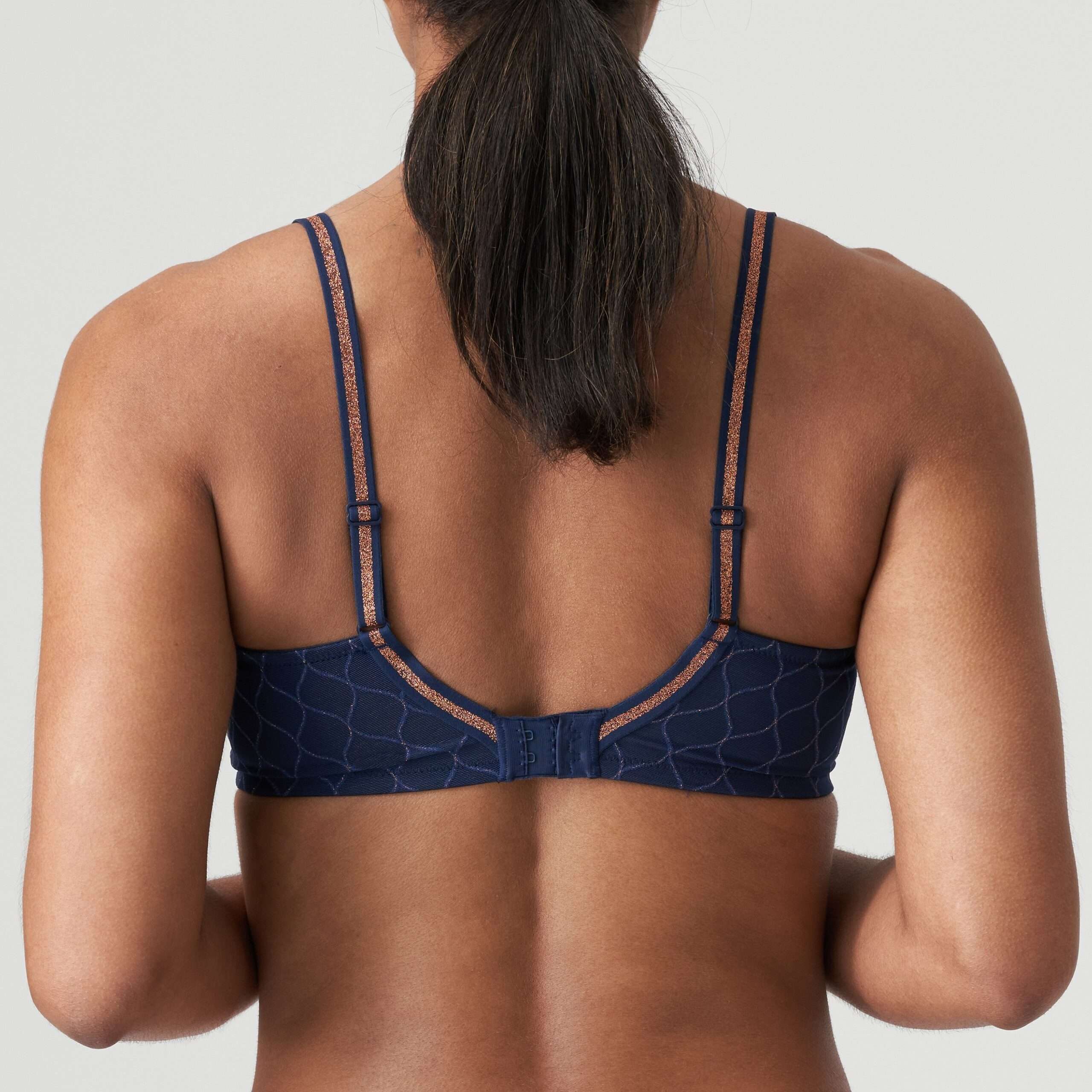 CHRYSO saffier blauw voorgevormde bh - hartvorm