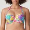 SAZAN Blue Bloom voorgevormde bikinit strapless >> enkel te koop in setje