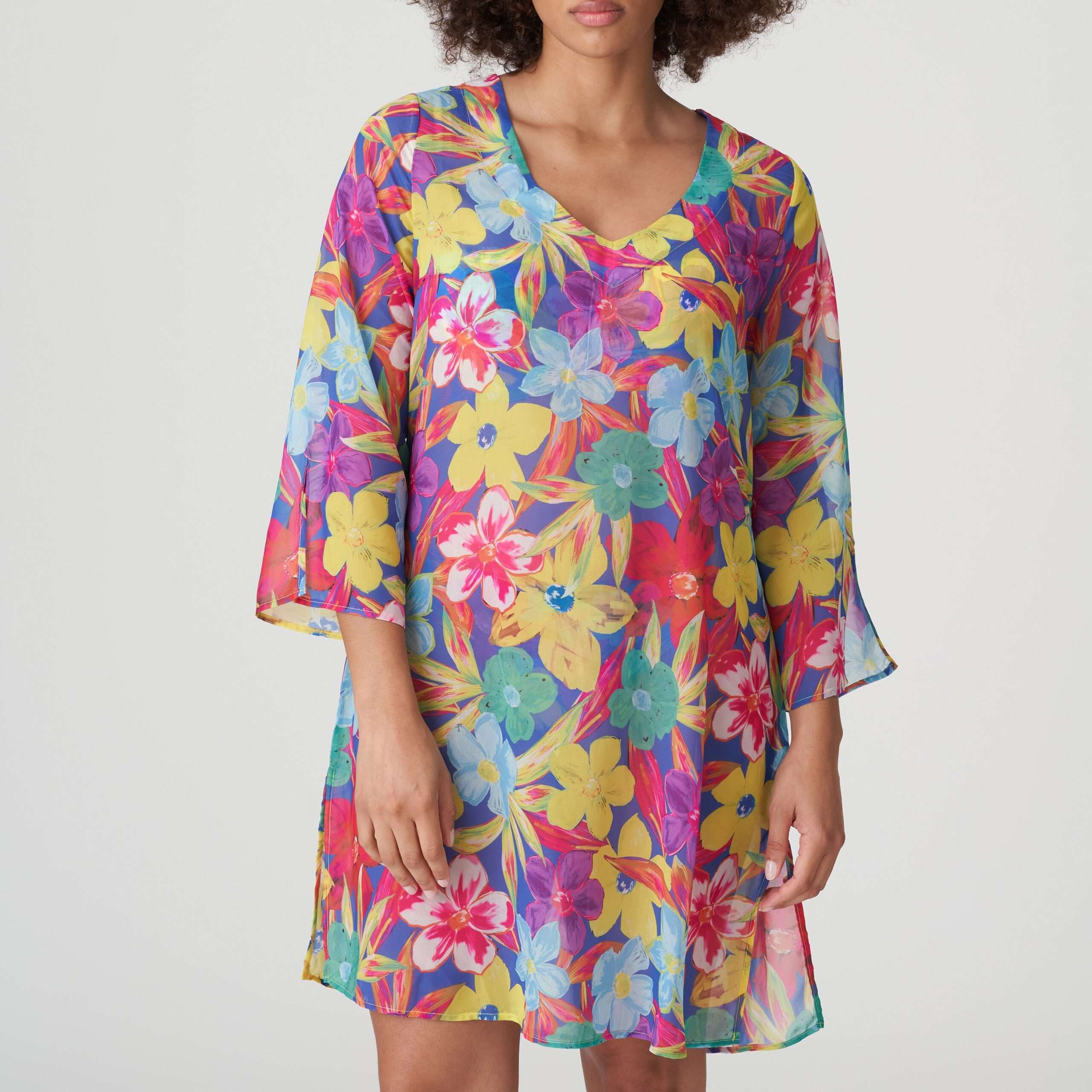 SAZAN Blue Bloom badmode caftan