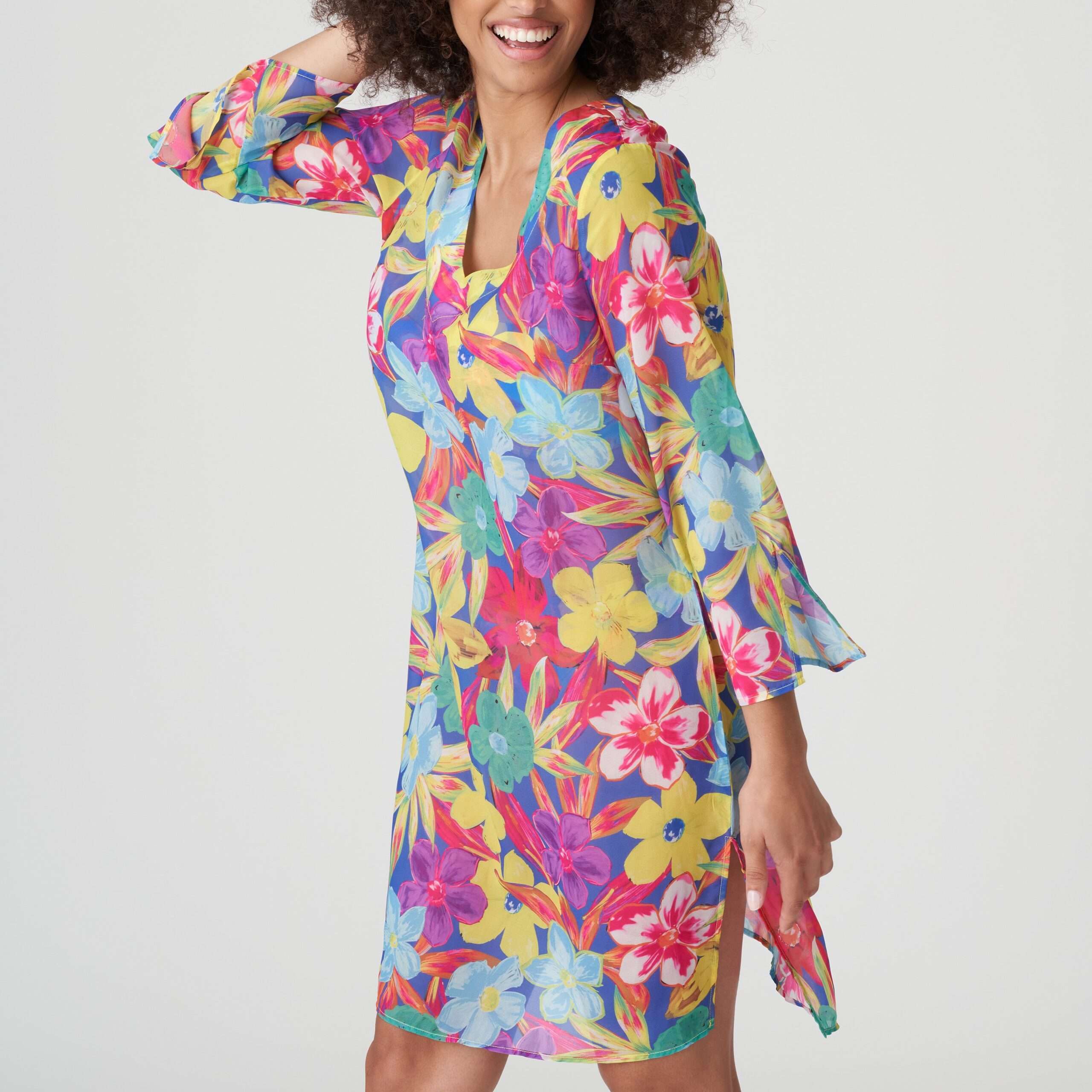 SAZAN Blue Bloom badmode caftan