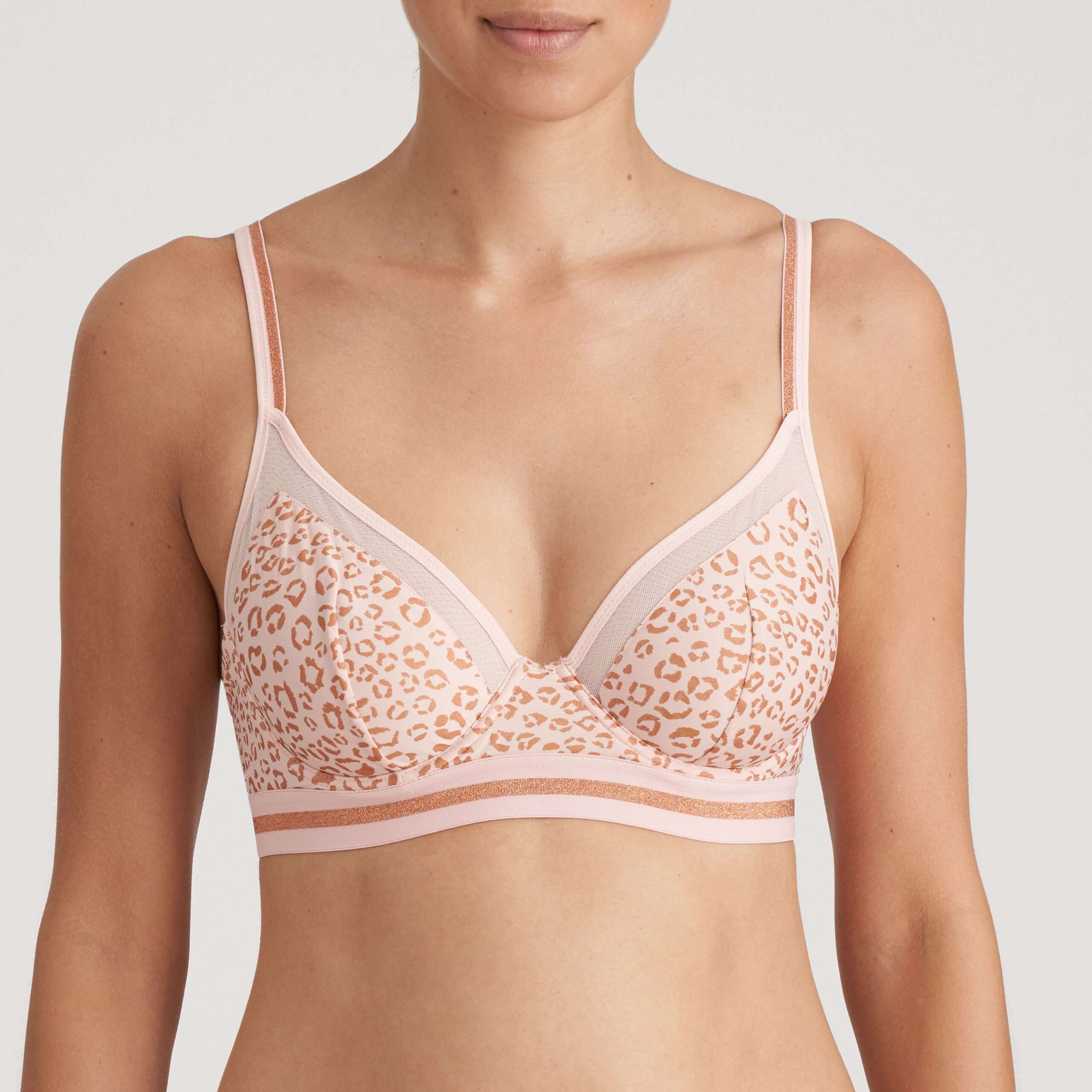 BENICIO Pearly Pink plunge bh longline