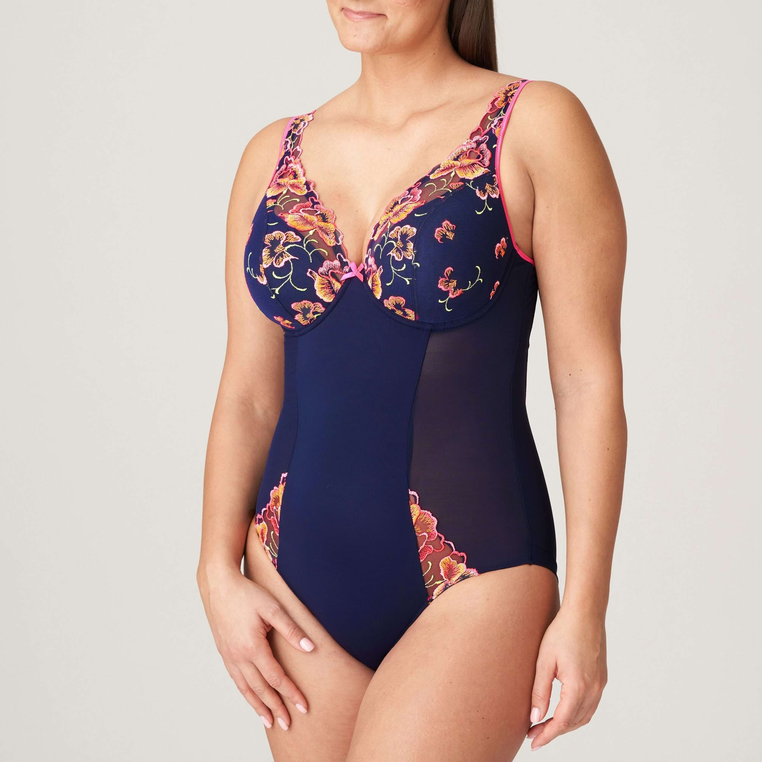DEVDAHA velvet blue plunge body halve mousse cups