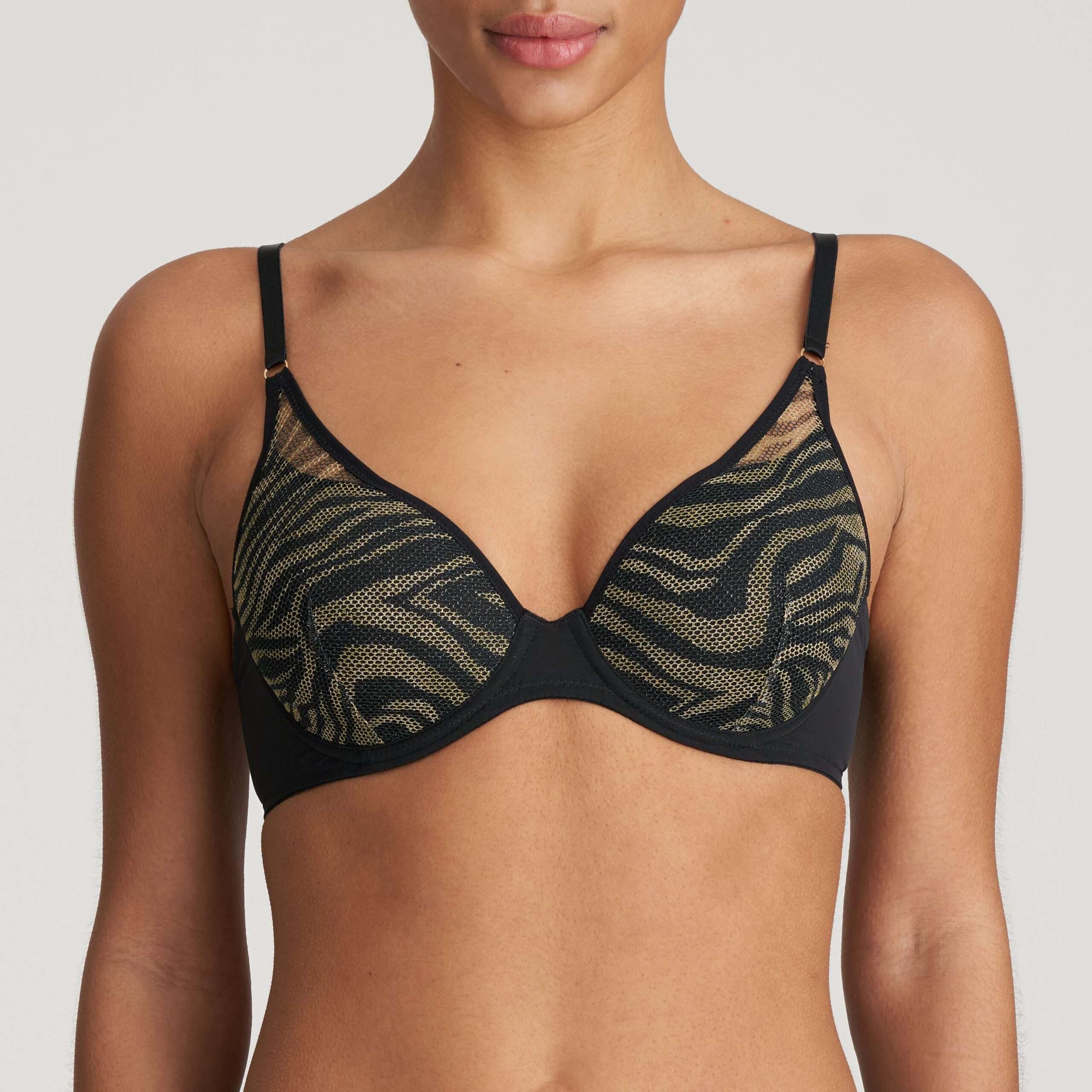 SEOUL Wild Black voorgevormde bh - hartvorm