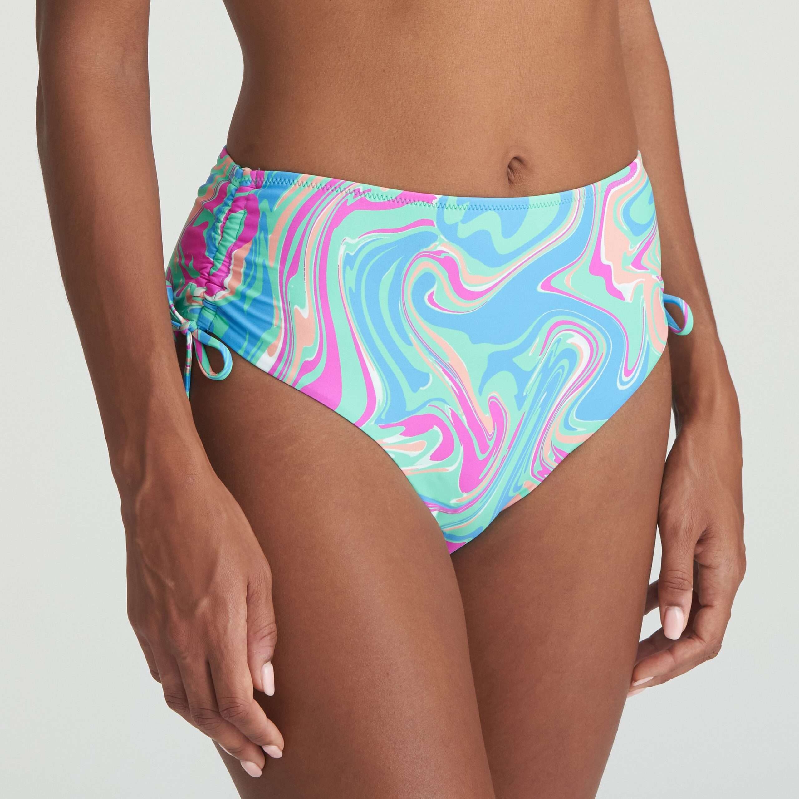 ARUBANI Ocean Swirl bikini tailleslip met koordjes (enkel te koop als setje)