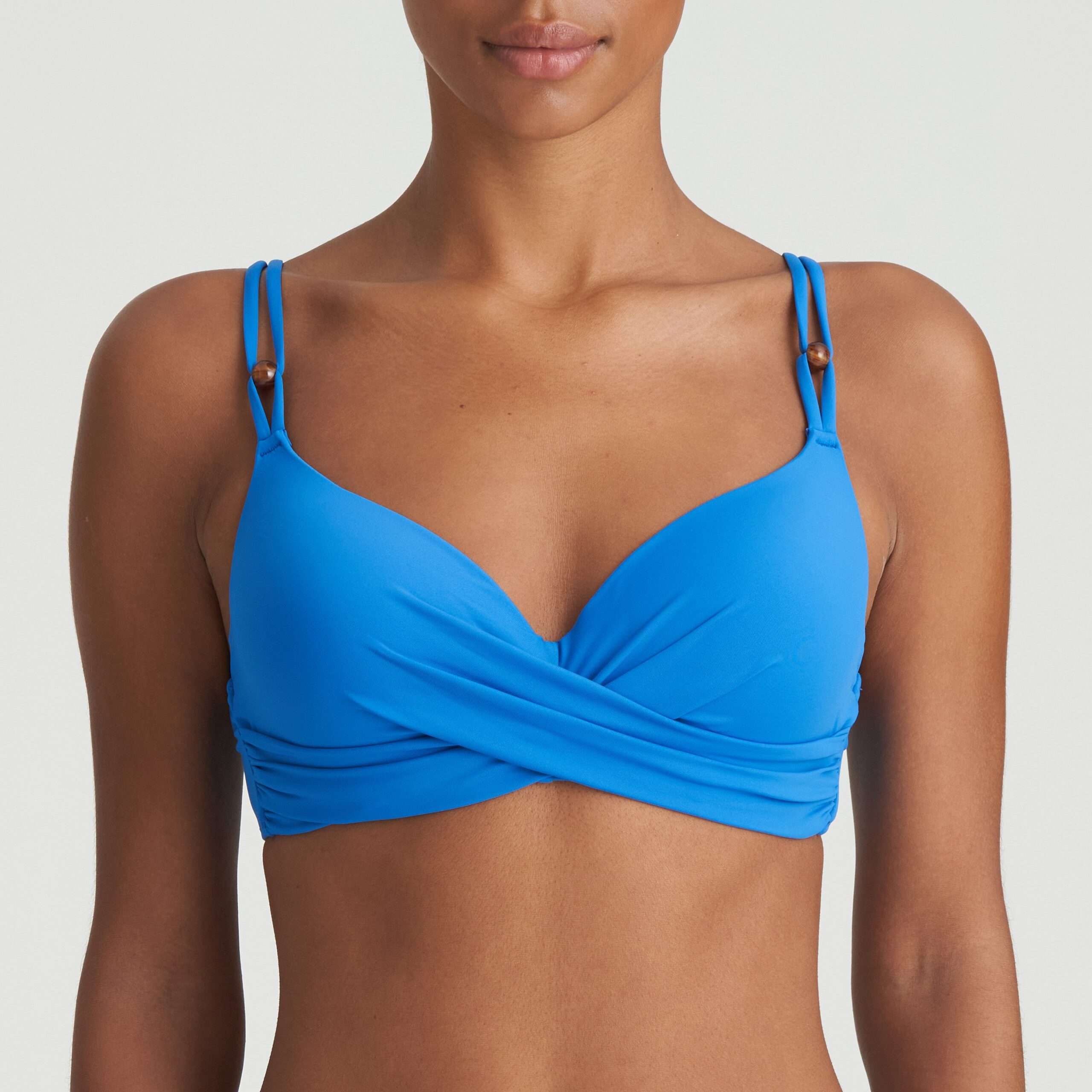FLIDAIS mistral blauw voorgevormde plunge bikinitop (enkel te koop als setje)