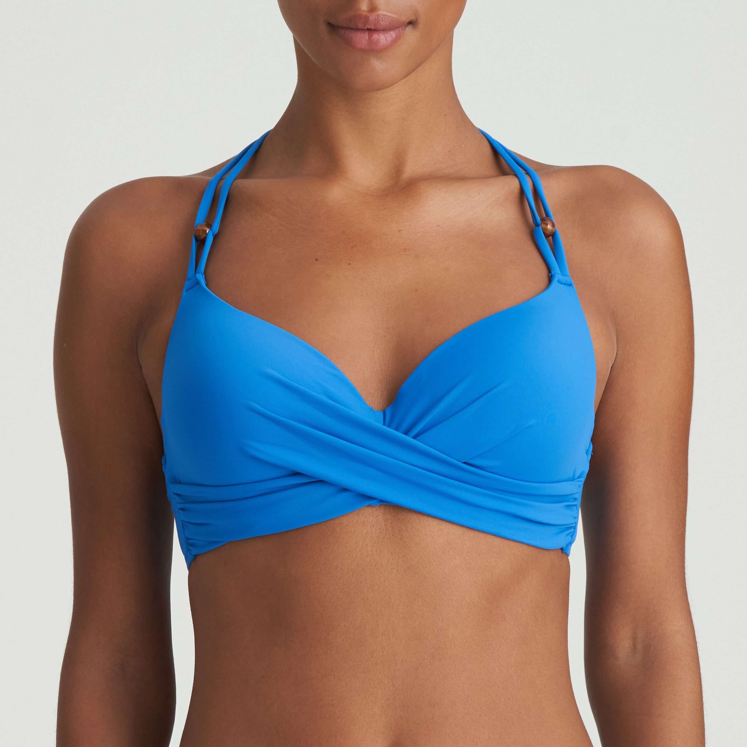 FLIDAIS mistral blauw voorgevormde plunge bikinitop (enkel te koop als setje)