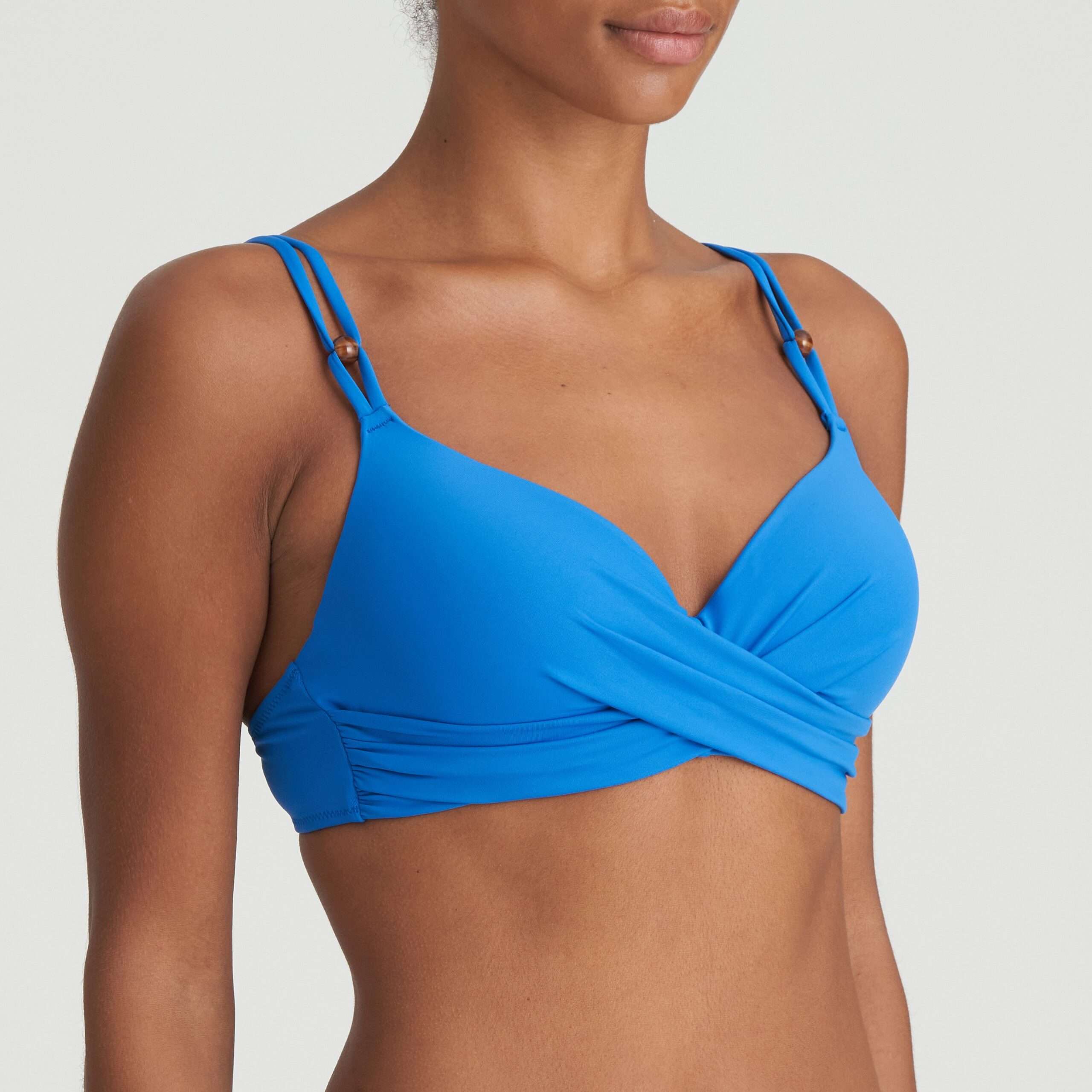 FLIDAIS mistral blauw voorgevormde plunge bikinitop (enkel te koop als setje)