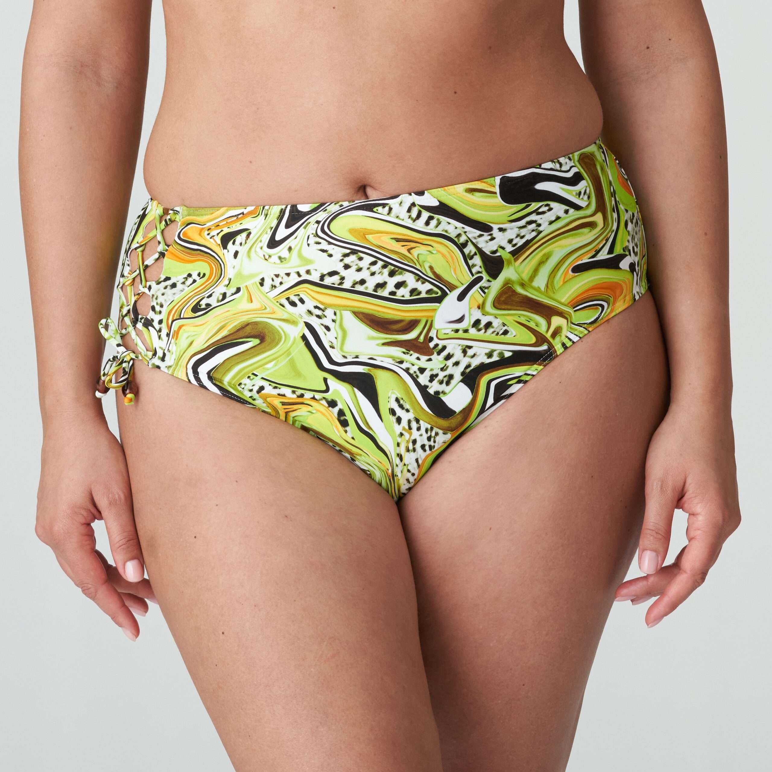JAGUARAU Lime swirl bikini tailleslip (enkel te koop in setje)