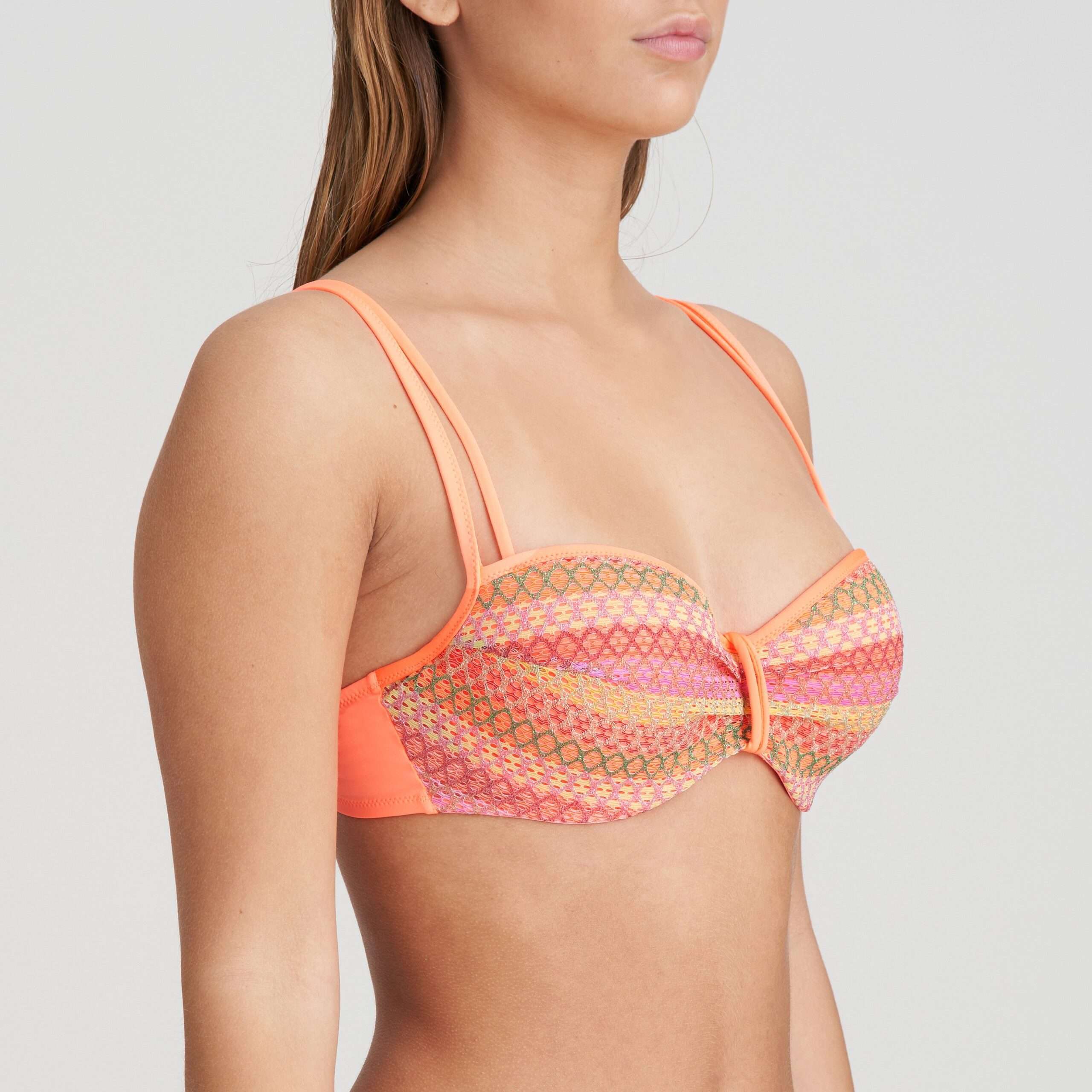 ALMOSHI juicy peach voorgevormde balconette bikini (enkel te koop in set!)