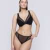 VIVGIRL zwart plunge bh halve mousse cups VIVGIRL zwart plunge bh halve mousse cups