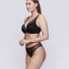 VIVGIRL zwart plunge bh halve mousse cups VIVGIRL zwart plunge bh halve mousse cups