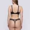 VIVGIRL zwart plunge bh halve mousse cups VIVGIRL zwart plunge bh halve mousse cups
