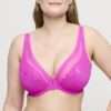 VIVGIRL cactus flower plunge bh halve mousse cups VIVGIRL cactus flower plunge bh halve mousse cups