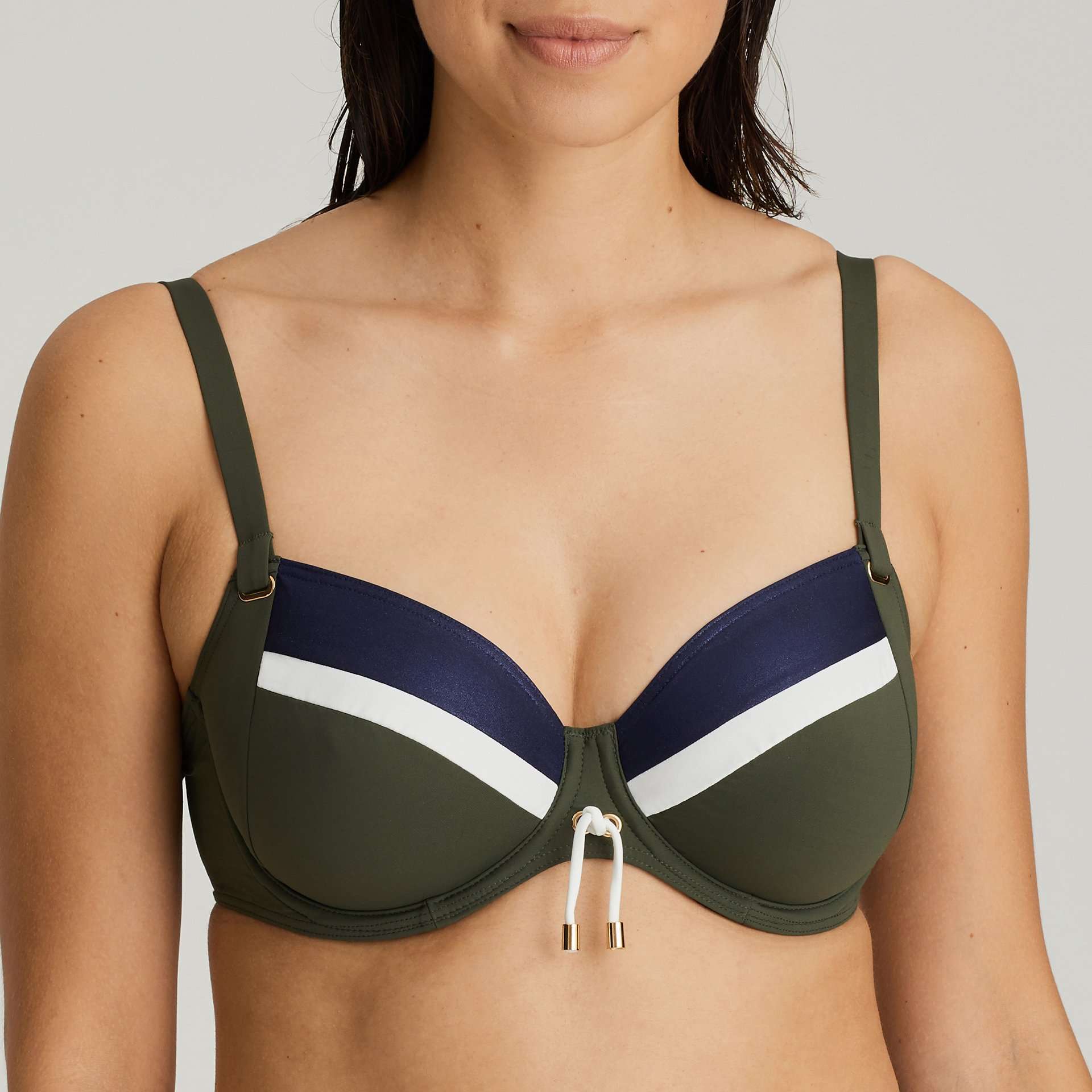 OCEAN DRIVE dark olive bikini beugelbh LET OP >> enkel als setje te koop