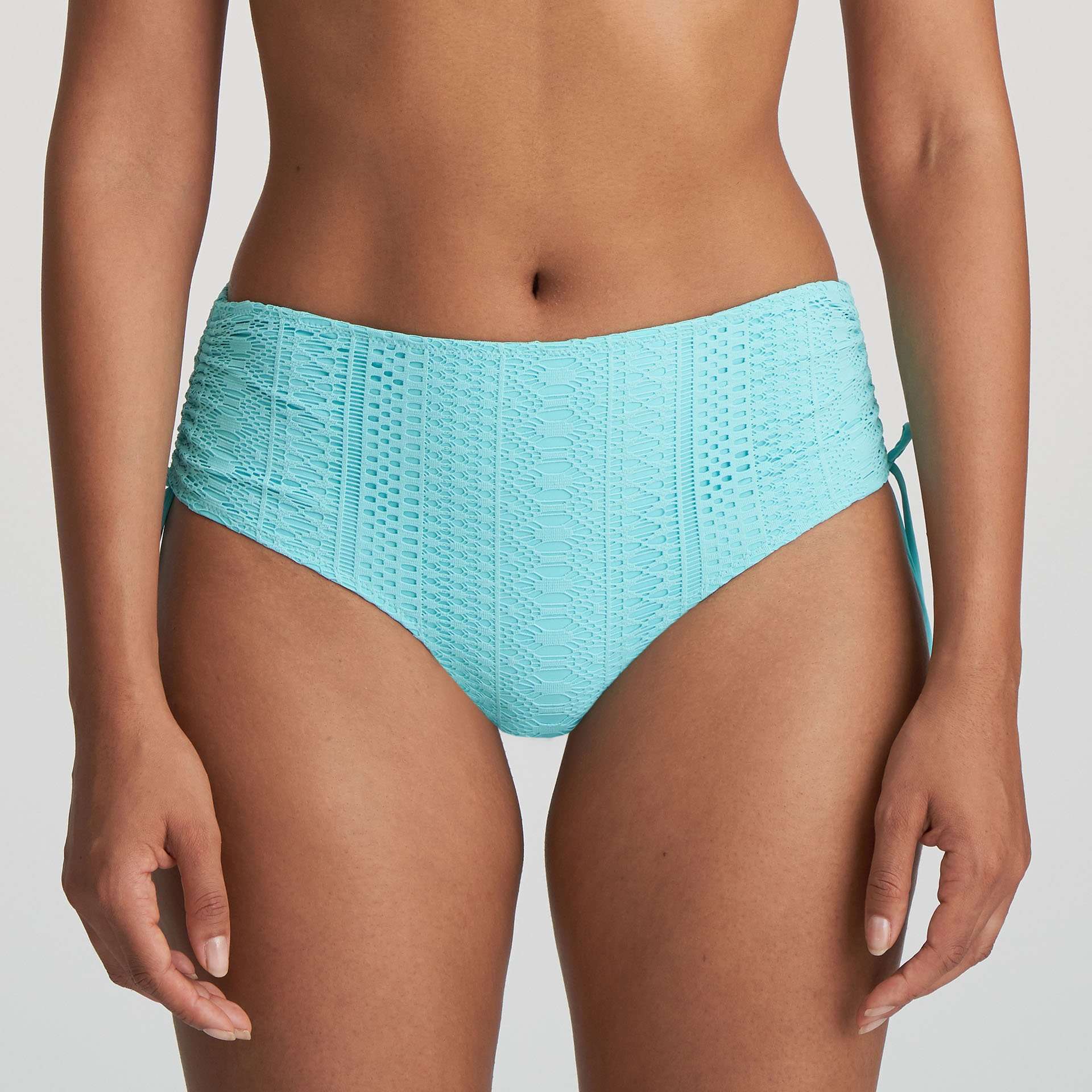 JULIA aruba blue bikini tailleslip met koordjes LET OP >> enkel als setje te koop