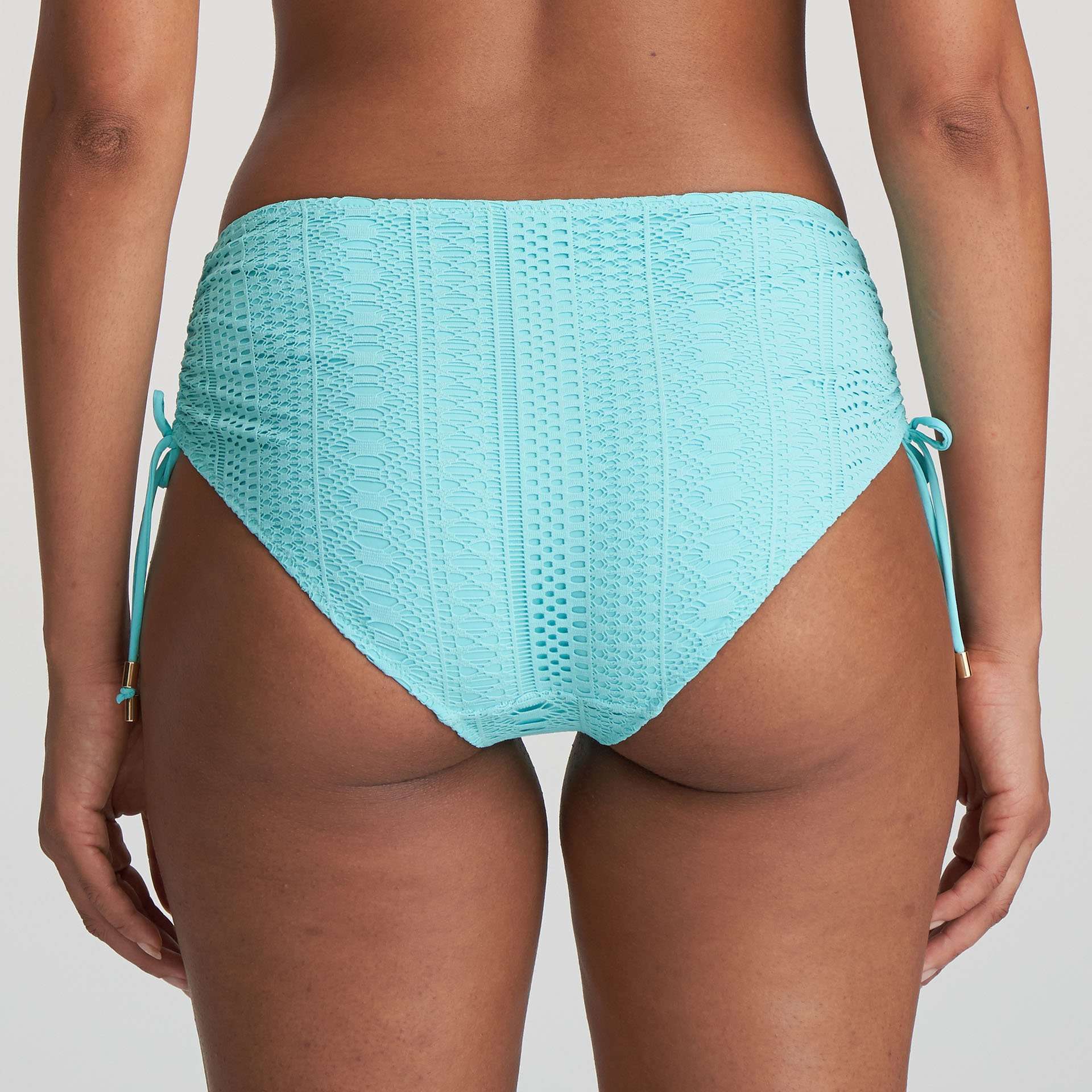 JULIA aruba blue bikini tailleslip met koordjes LET OP >> enkel als setje te koop