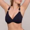PINNER Dazzling sky plunge bikini halve mousse cup