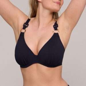 PINNER Dazzling sky plunge bikini halve mousse cup