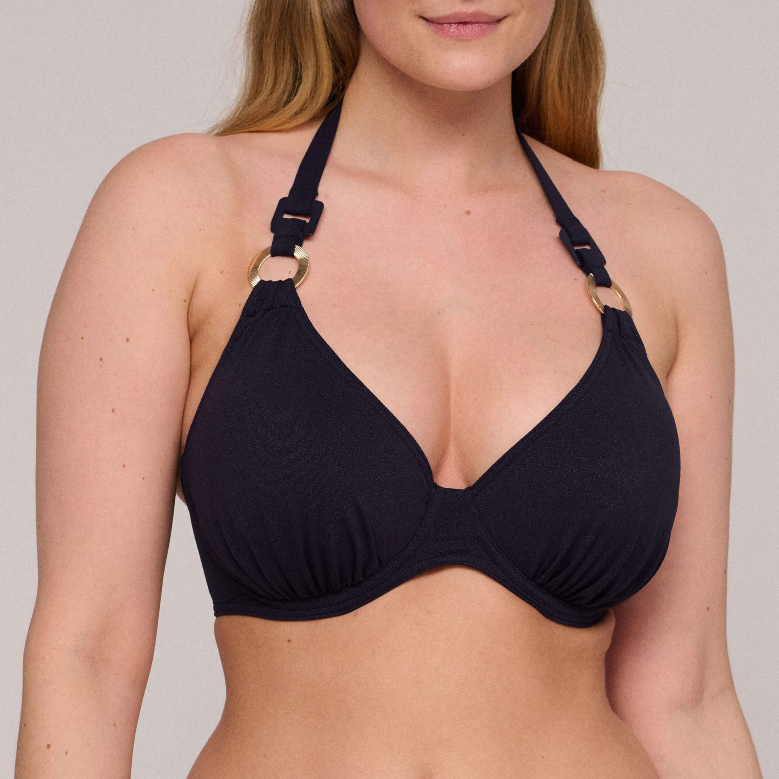 PINNER Dazzling sky plunge bikini halve mousse cup