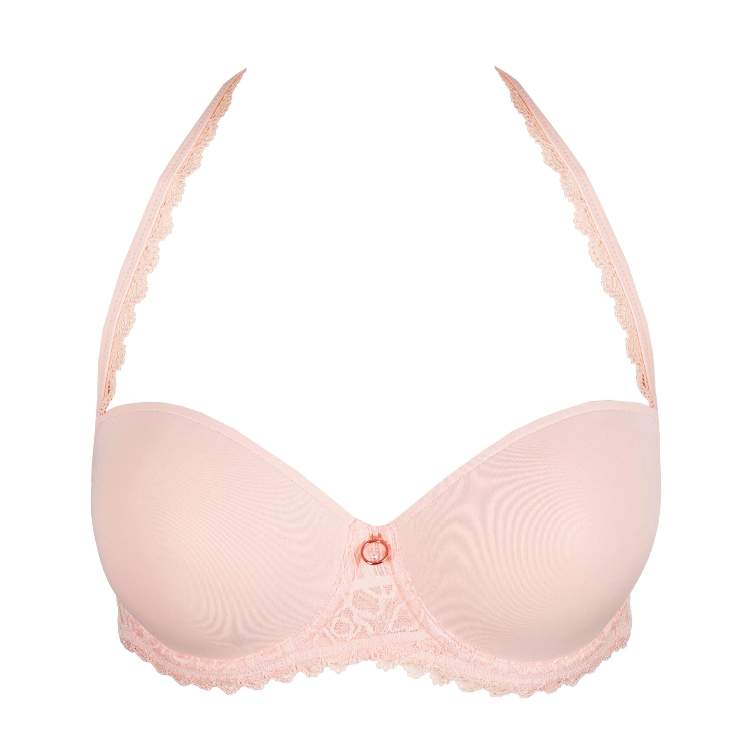 JADEI glossy pink voorgevormde bh - strapless