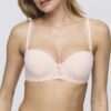JADEI glossy pink voorgevormde bh - strapless