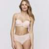 JADEI glossy pink voorgevormde bh - strapless