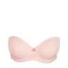 JADEI glossy pink voorgevormde bh - strapless