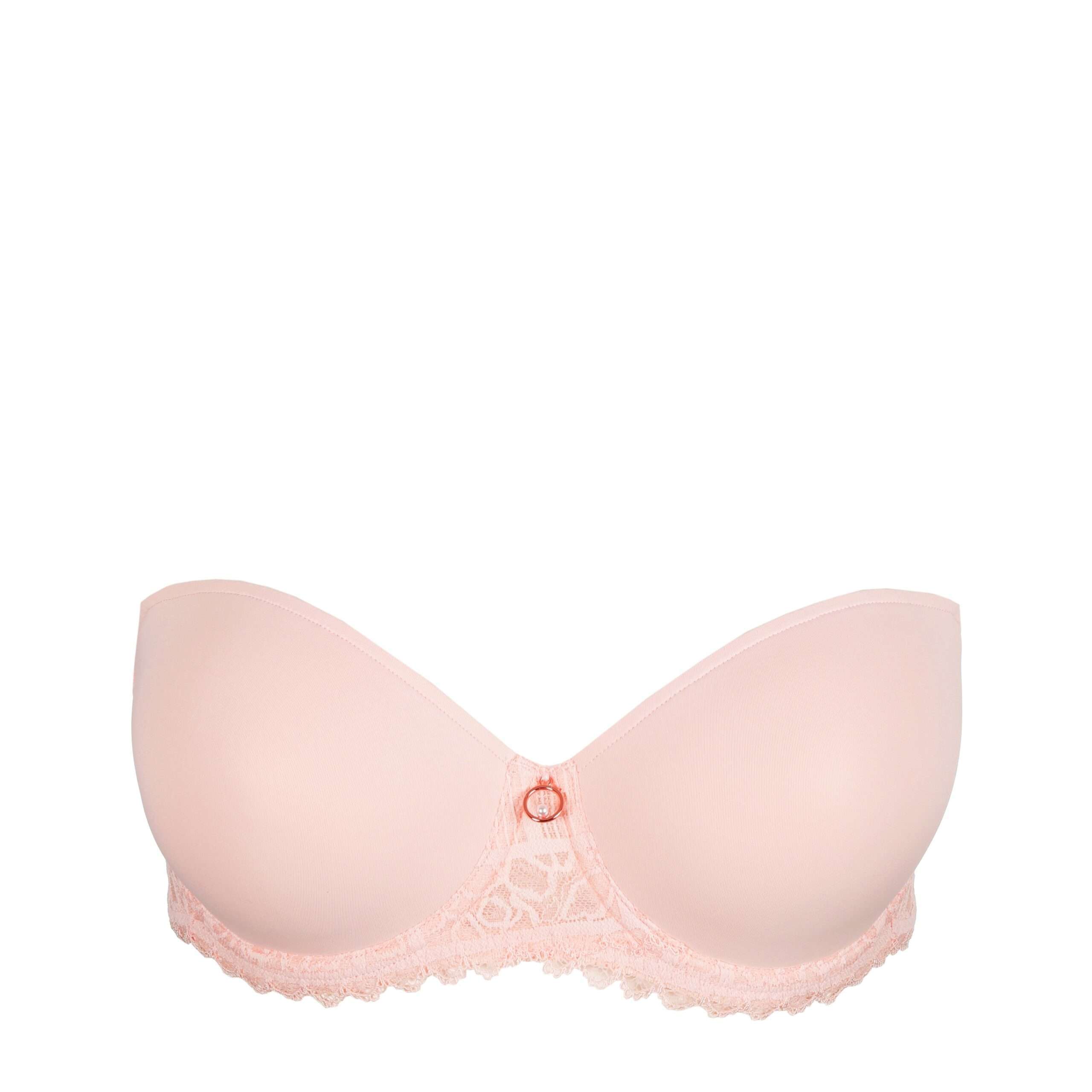 JADEI glossy pink voorgevormde bh - strapless