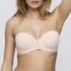 JADEI glossy pink voorgevormde bh - strapless