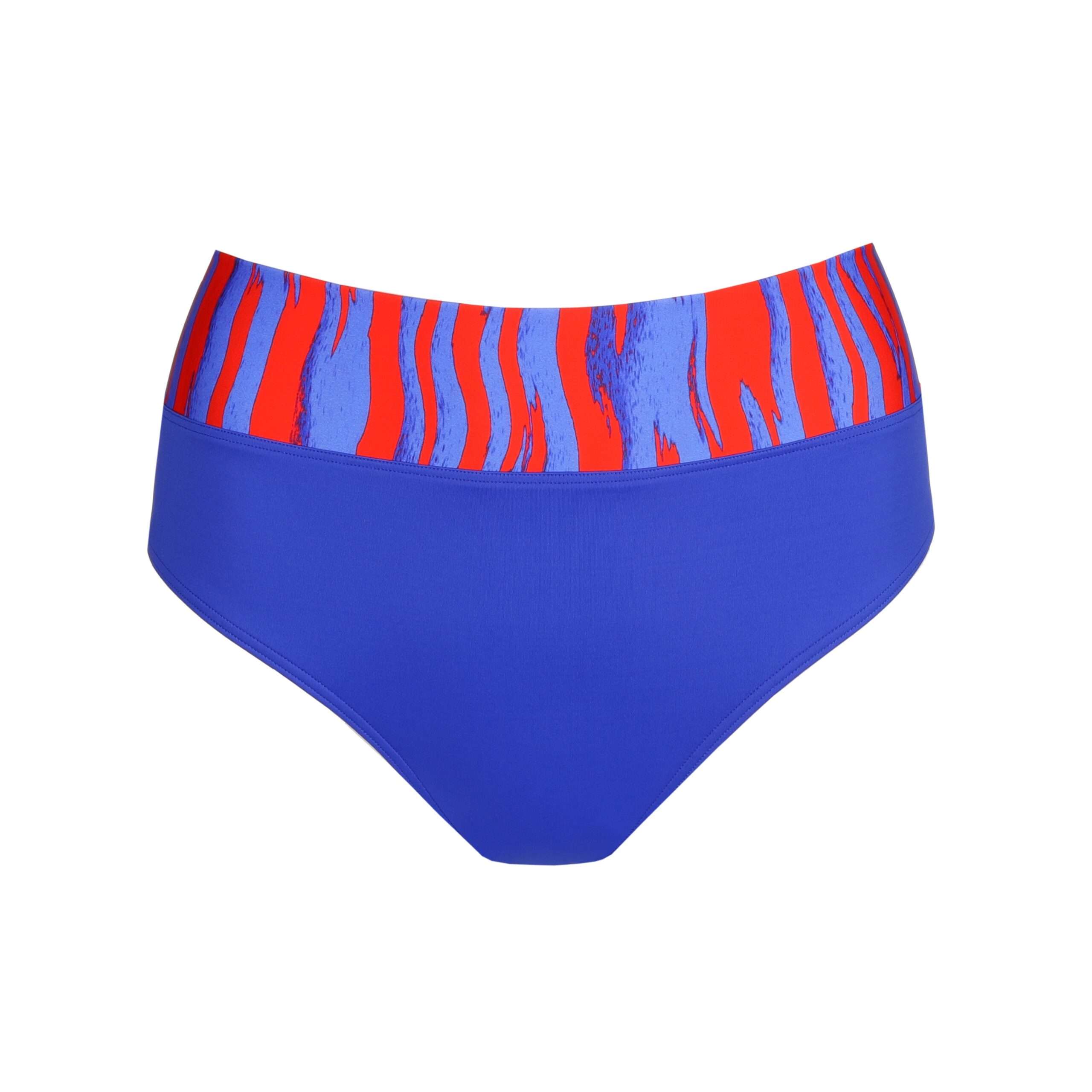 SKUDAI Wild stripes bikini slip met omslag (enkel te koop als setje)