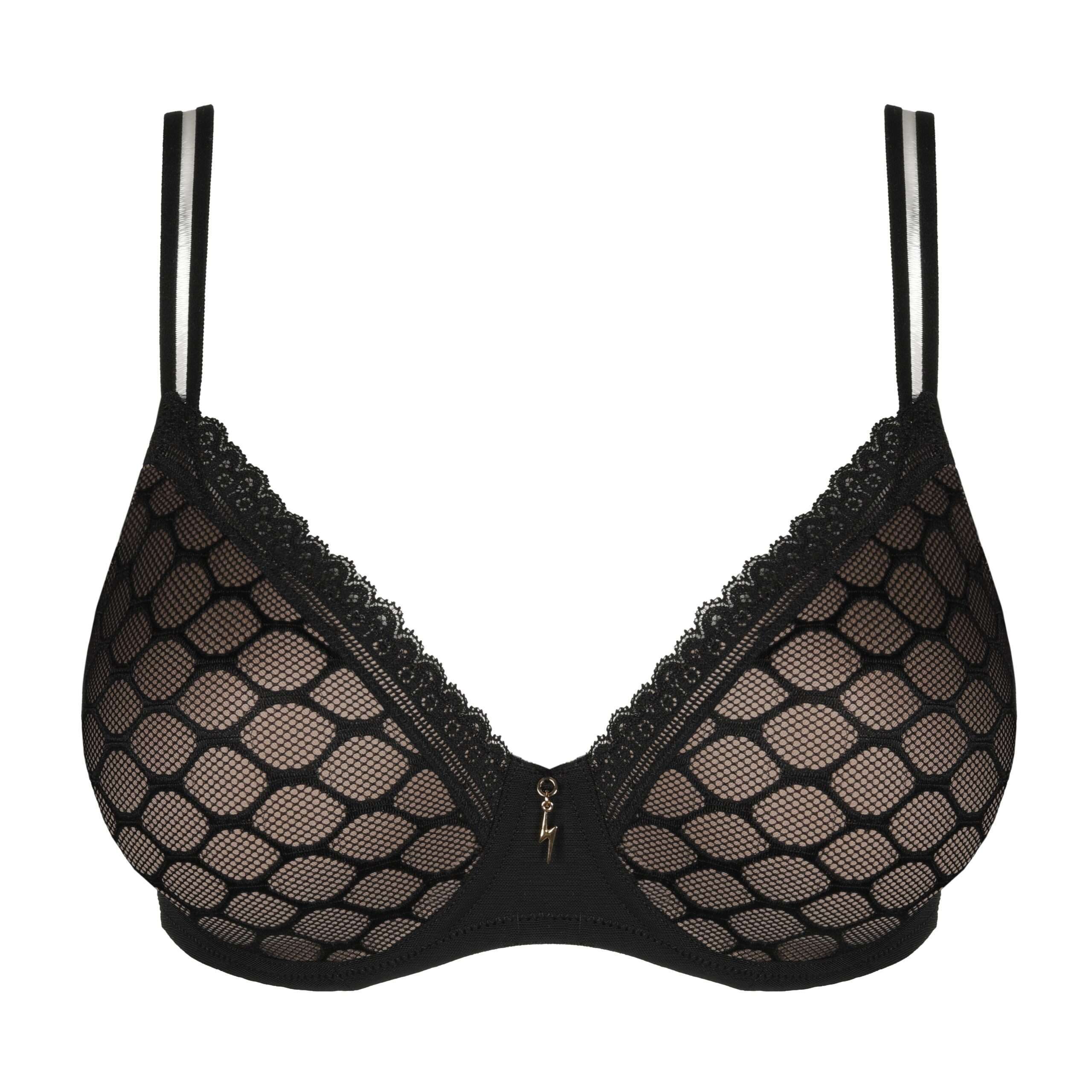 NAKO zwart voorgevormde bh - hartvorm