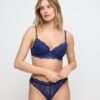 MUSEA saffier blauw push-up bh uitneembare pads