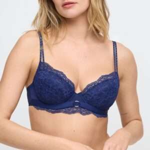 MUSEA saffier blauw push-up bh uitneembare pads