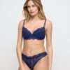 MUSEA saffier blauw push-up bh uitneembare pads