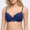 MUSEA saffier blauw push-up bh uitneembare pads
