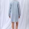 Lords x Lilies Slaapkleedje, flanel streep lichtblauw