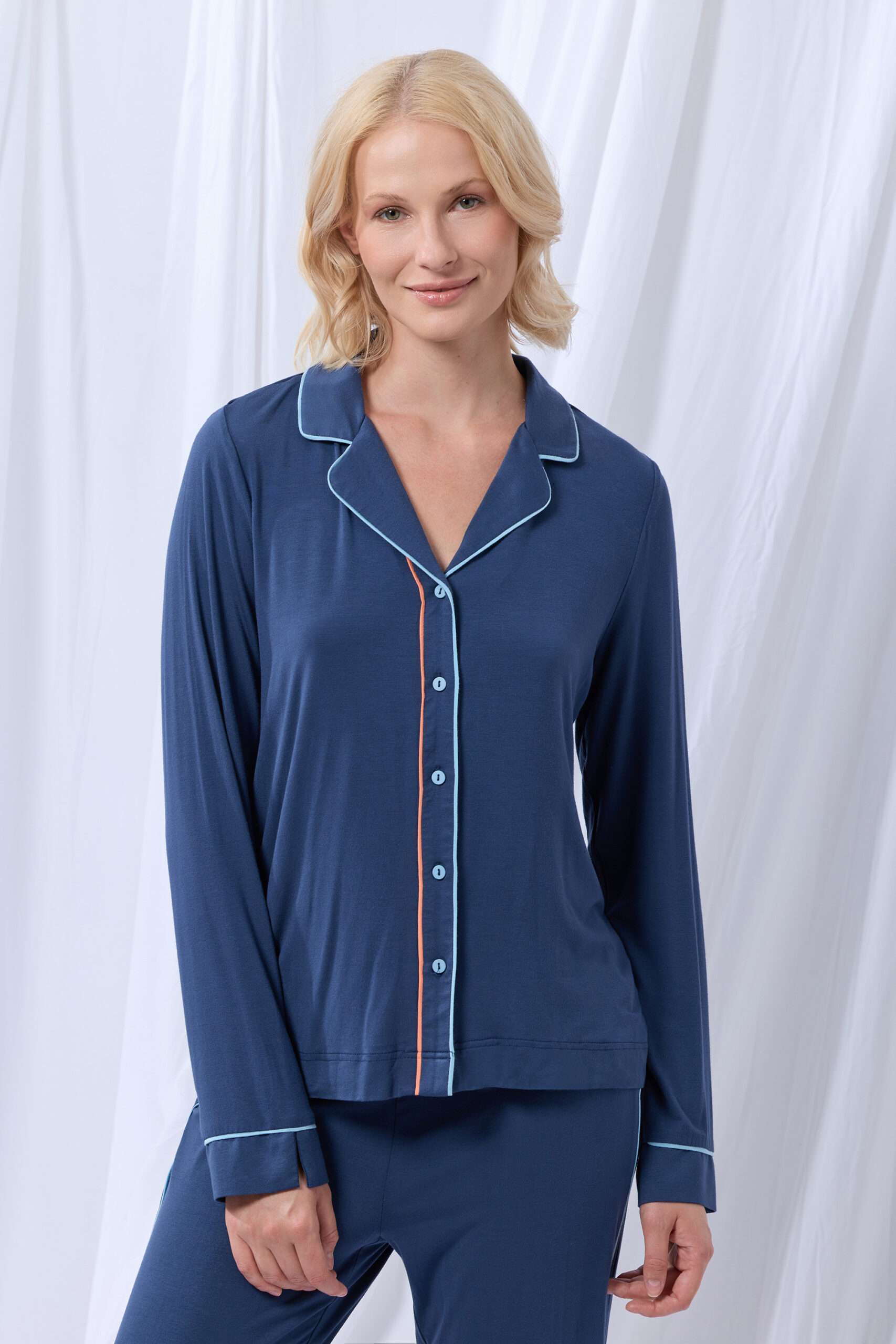 Lords x Lilies Dames Pyjama, donkerblauw