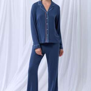 Lords x Lilies Dames Pyjama, donkerblauw