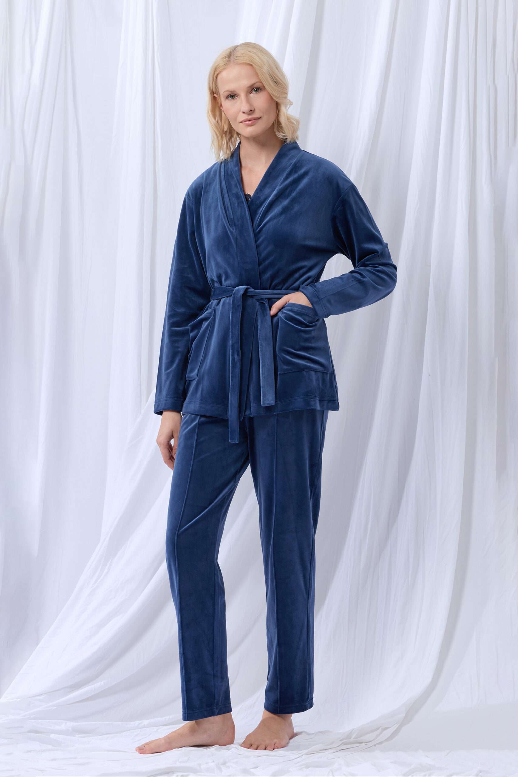 Lords x Lilies Dames Huispak met topje, donkerblau