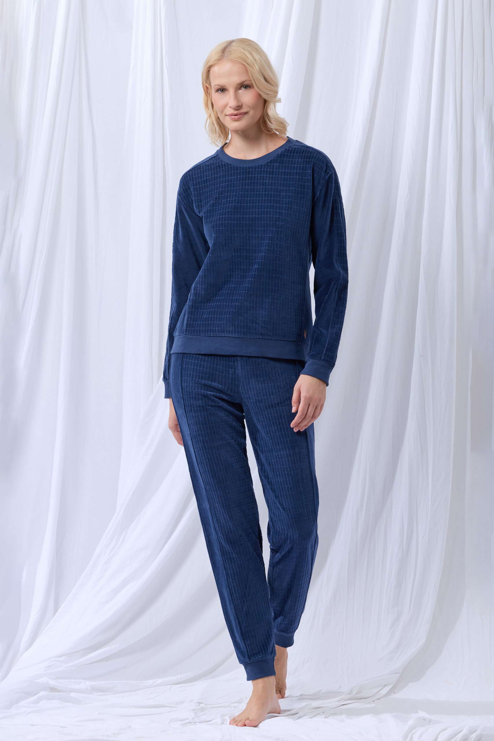 Lords x Lilies Dames sweater en broek, donkerblauw