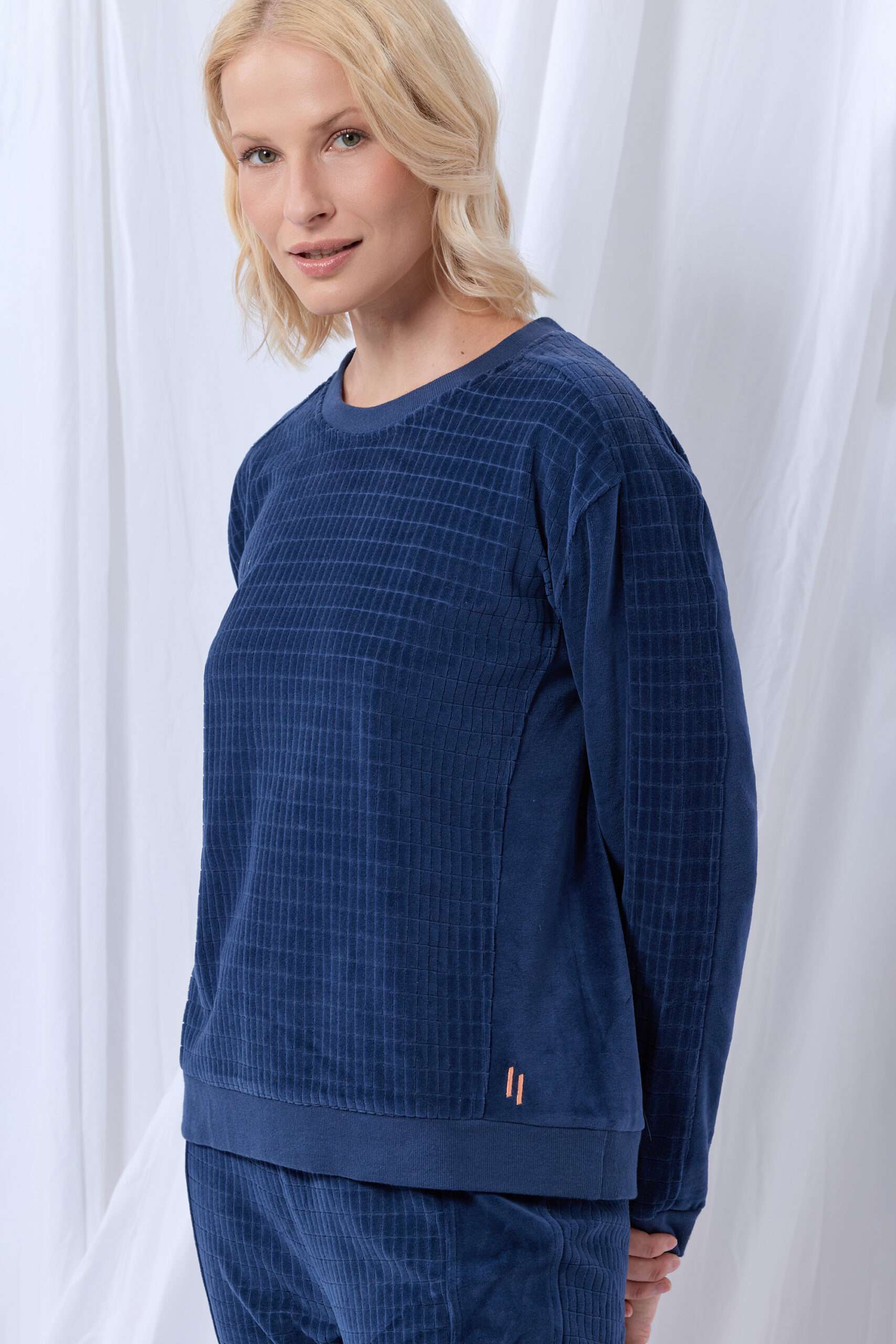 Lords x Lilies Dames sweater en broek, donkerblauw