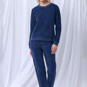 Lords x Lilies Dames sweater en broek, donkerblauw